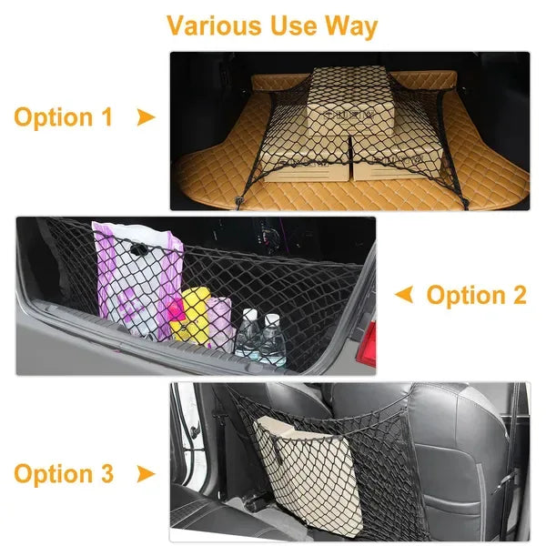 Trunk Cargo Net Stretchable Universal Elastic Truck Net Rear Seat Trunk Storage Organizer Net - THE MILE MAKER DRIVER SHOP