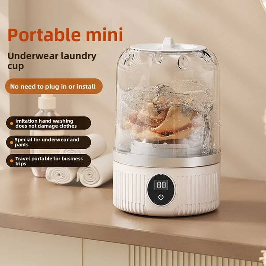 Underwear Washer, Portable Mini Washing Machine, Upgraded Mini Washings Machines, Rechargeable Cordless Washing-Machine, Laundry Cup For Bra, Underwear, Socks. - THE MILE MAKER DRIVER SHOP