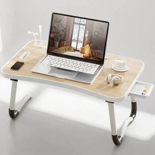 Injection Moulded Folding Table With Cup Holder - THE MILE MAKER DRIVER SHOP