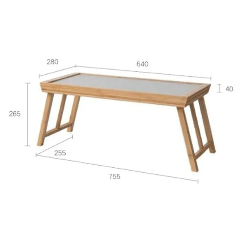 Bamboo Folding Table Coffee Table, Tatami Windowsill Low Table Bedside Table, Portable Tea Tray For Bedroom Living Room Home Office. - THE MILE MAKER DRIVER SHOP