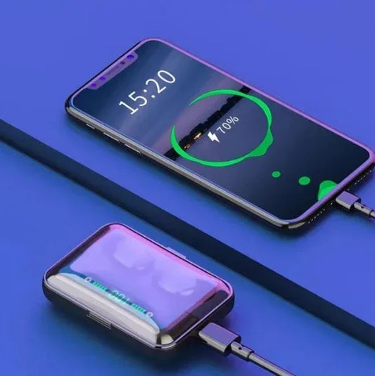 Multifunction Bluetooth Headset Binaural Movement Power Bank Phone Support - THE MILE MAKER DRIVER SHOP