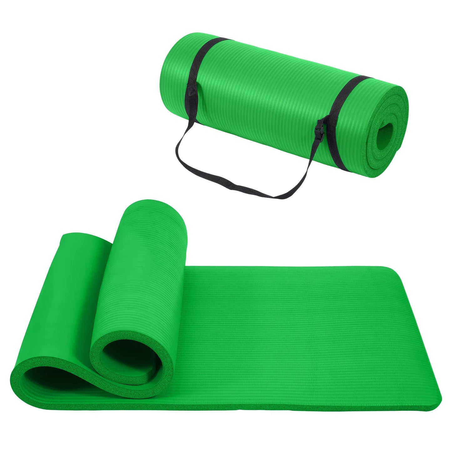 Only Supports Self Pickup Yoga Mat, One Inch Thickened High-density Practice Mat, Tear-resistant Practice Yoga Mat With Straps, Suitable For All Kinds Of Yoga Practice - THE MILE MAKER DRIVER SHOP