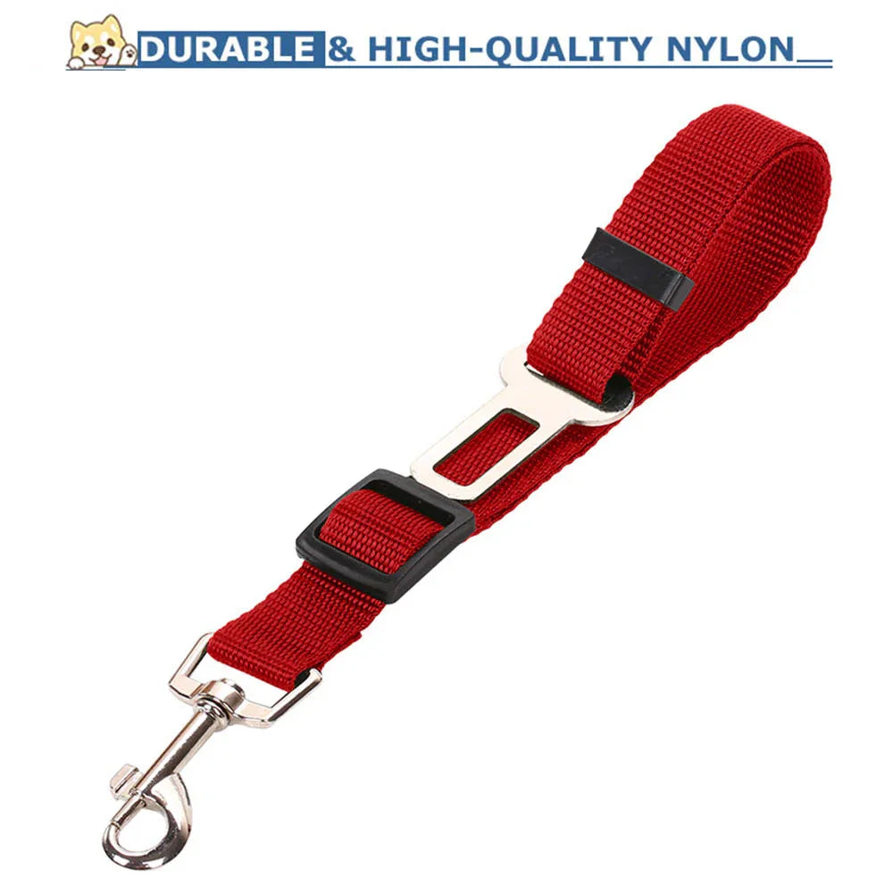 High Quality Durable Pet Cat Dog Vehicle Leash Nylon Adjustable Car Seat Dog Safety Belt Pet Leashes - THE MILE MAKER DRIVER SHOP