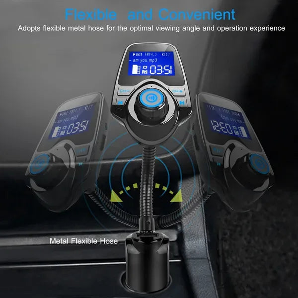 Car Wireless FM Transmitter Fast USB Charge Hands-free Call Car MP3 Player AUX Input - THE MILE MAKER DRIVER SHOP