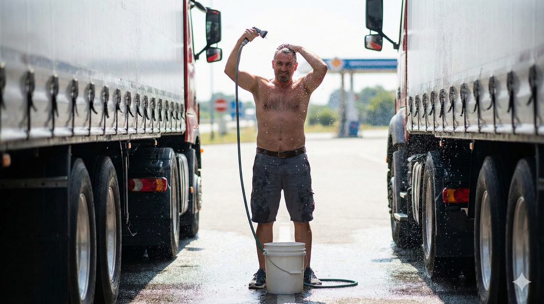 98 Degrees and No Shower: The Parking Lot Wash - THE MILE MAKER DRIVER SHOP