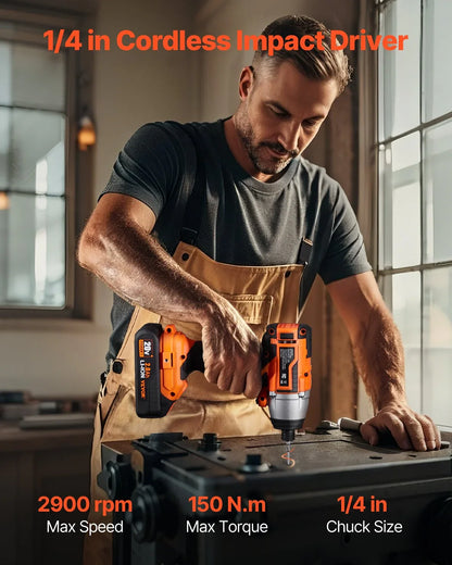 Tool Combo Kit Max 20V Cordless 2-Tool Power Combo Kit With 2.0 Ah Batteries - THE MILE MAKER DRIVER SHOP