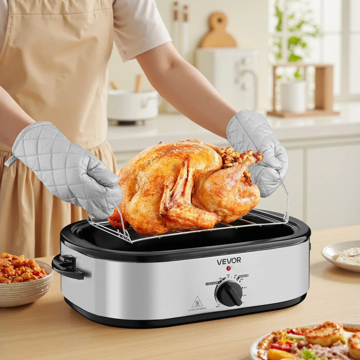 Electric Roaster Oven 14QT Electric Roasting Pan With Self-Basting Lid - THE MILE MAKER DRIVER SHOP