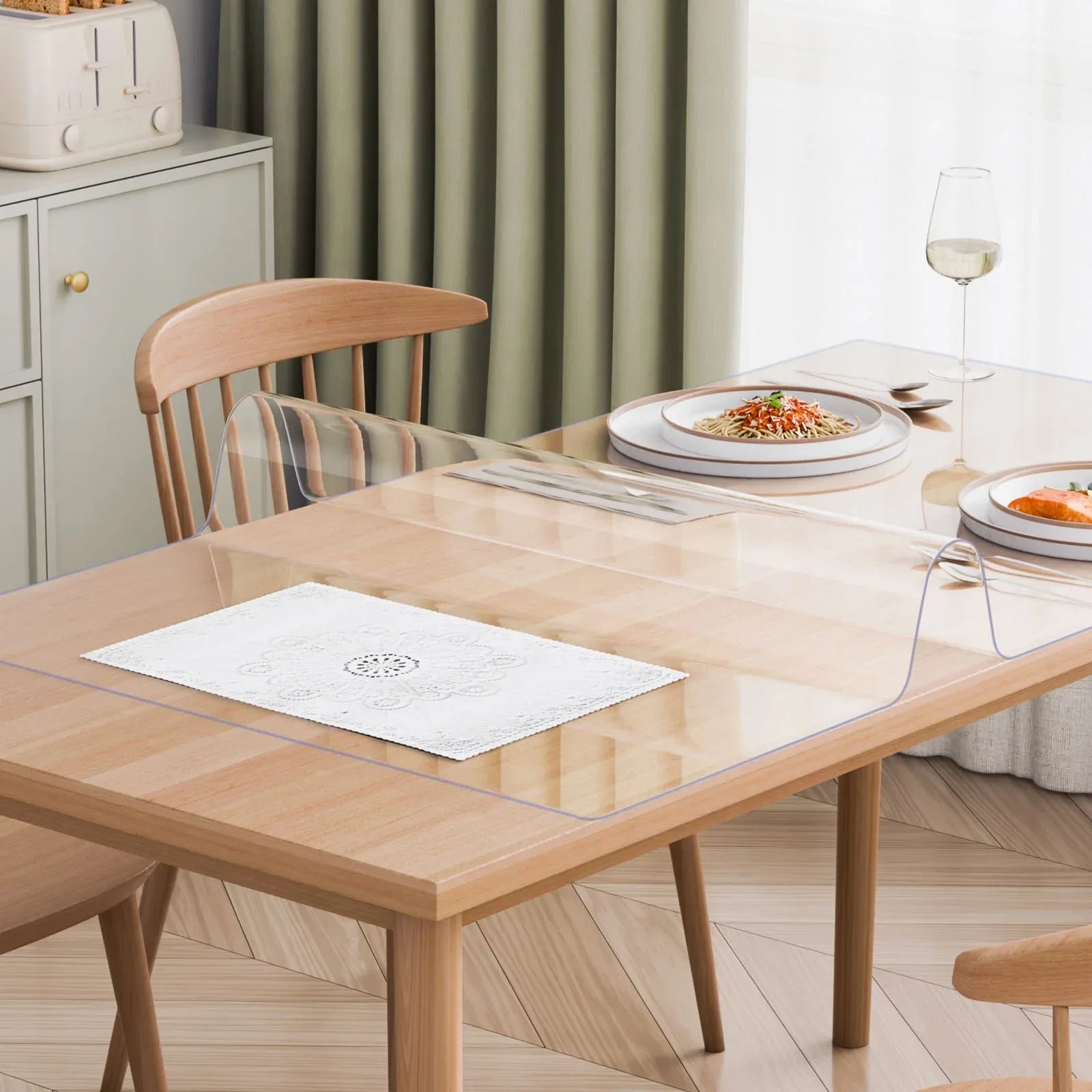 PVC Table Protector 36x48 Inch Clear Plastic Desk Protector 1.5mm Thick - THE MILE MAKER DRIVER SHOP