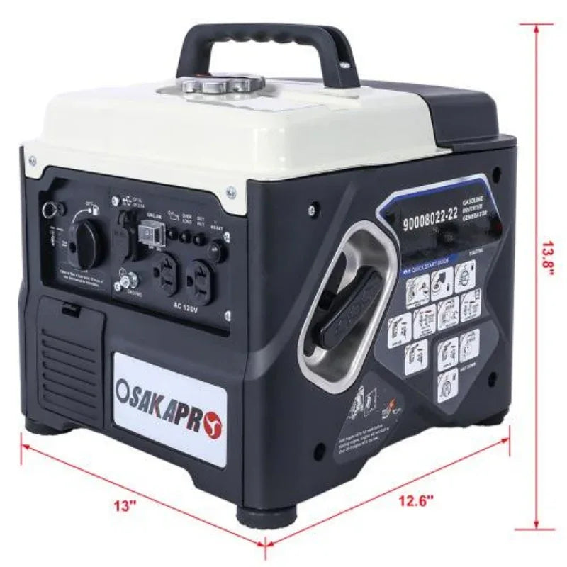 Portable 1200W Ultra-quiet Gas Engine Inverter Generator, EPA-compliant, With Eco-mode Function, Ultra-lightweight, Suitable For Home Backup And Camping - THE MILE MAKER DRIVER SHOP