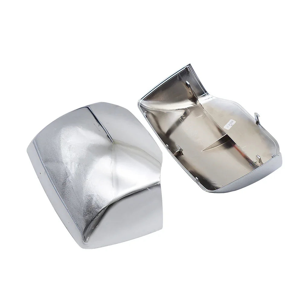 A Pair Of Chrome Hood Mirror Covers Fit For Kenworth & Peterbilt - THE MILE MAKER DRIVER SHOP