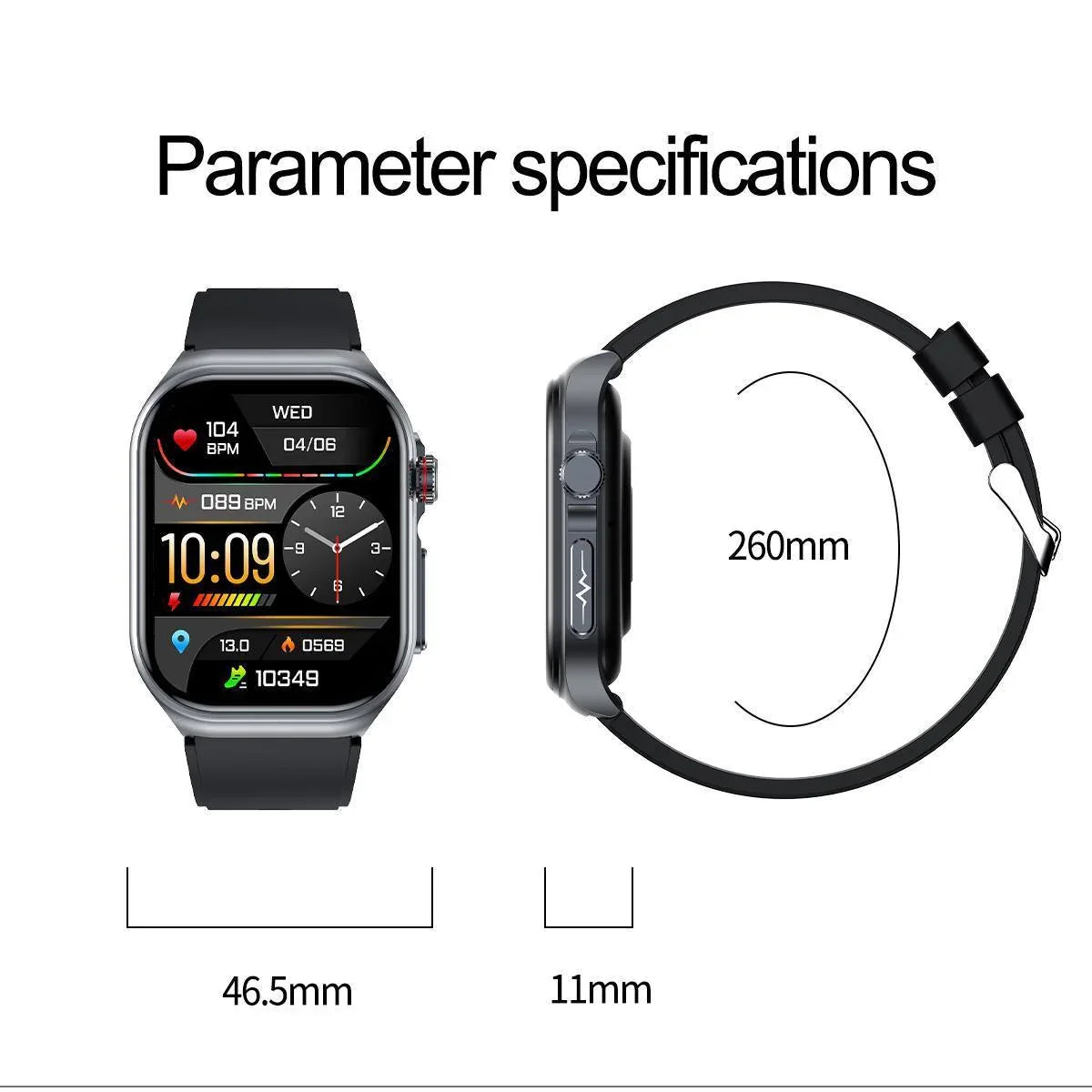 Smart Watch Women Men 2.0 Display - Waterproof Fitness Tracker With Bluetooth Call Answer, 24 -7 Heart Rate Sleep Monitor, Pedometer Fashion Gift For Her - THE MILE MAKER DRIVER SHOP
