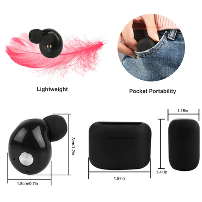 TWS True Wireless V4.2 Earbuds IPX4 In-ear Stereo Earphone Hands-free Deep Bass Earpiece With Mic Magnetic Charging Case 30Hrs Single Earbud Work Time Driving Business - THE MILE MAKER DRIVER SHOP