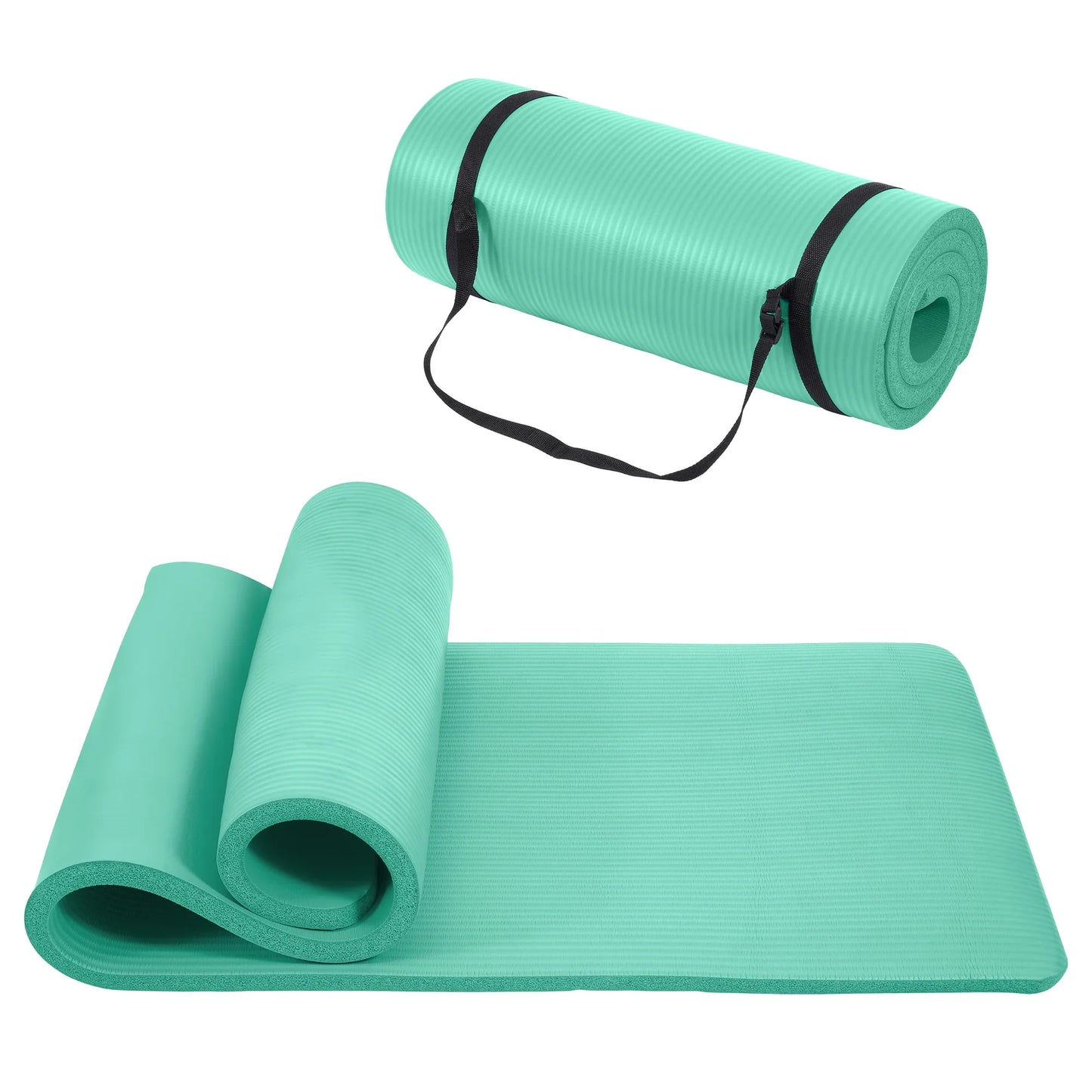 Only Supports Self Pickup Yoga Mat, One Inch Thickened High-density Practice Mat, Tear-resistant Practice Yoga Mat With Straps, Suitable For All Kinds Of Yoga Practice - THE MILE MAKER DRIVER SHOP