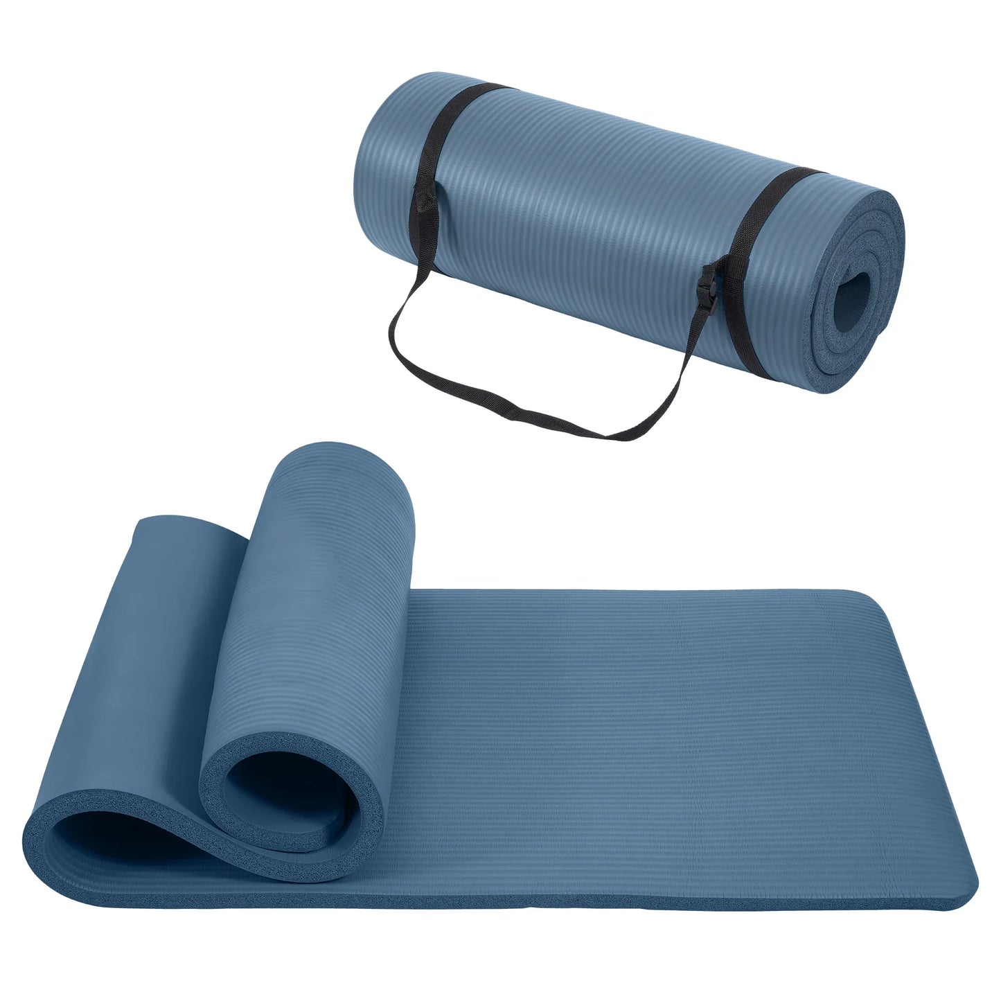 Only Supports Self Pickup Yoga Mat, One Inch Thickened High-density Practice Mat, Tear-resistant Practice Yoga Mat With Straps, Suitable For All Kinds Of Yoga Practice - THE MILE MAKER DRIVER SHOP