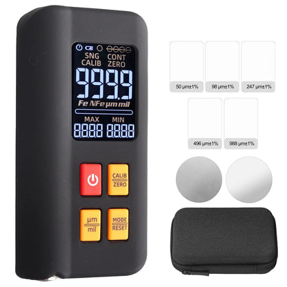 LCD Digital Thickness Gauge Car Coating Paint Film Depth Tester Fe NFe Probe - THE MILE MAKER DRIVER SHOP