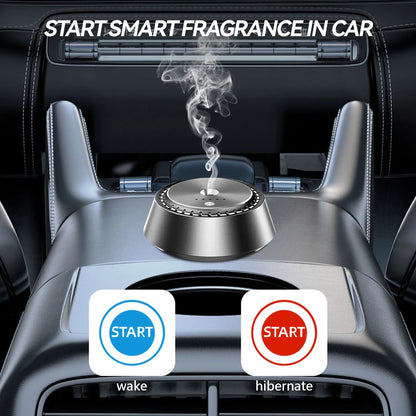 Alloy PC Three Speed Control Intelligent Car Mounted Aromatherapy Ultrasonic Atomization Chip Nano Levelatomized Essential Oil Wireless Car Humidifier - THE MILE MAKER DRIVER SHOP