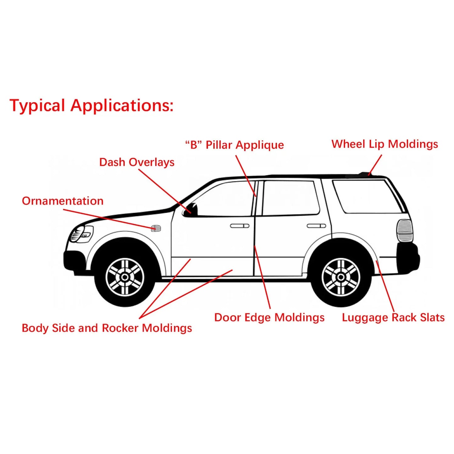 4 Rolls Car Double Sided Tapes Heavy Duty Double Sided Foam Tapes Strong Mounting Adhesive Tapes For Cars Truck Automotive 9.8FT Per Roll - THE MILE MAKER DRIVER SHOP