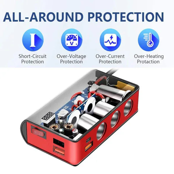 7-in-1 Cigarette Lighter Dispenser, Banned Platform Temu - THE MILE MAKER DRIVER SHOP