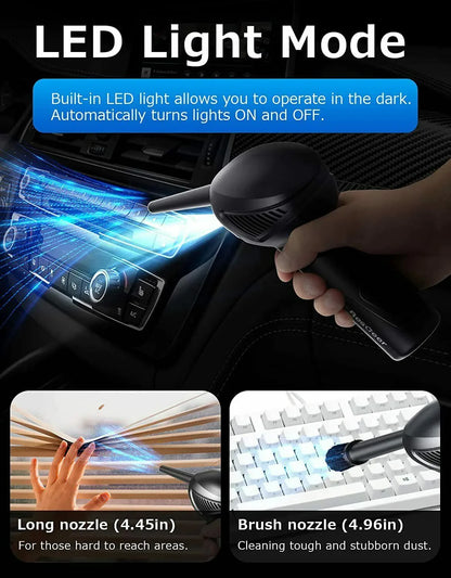 Rechargeable Air Duster Electric Cleaner Cleaning Blower For Car-PC-Keyboard-Pet - THE MILE MAKER DRIVER SHOP