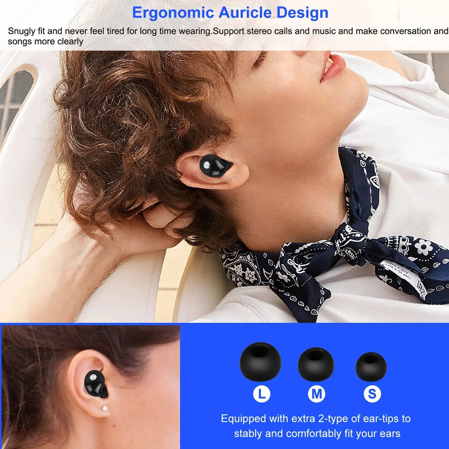 TWS True Wireless V4.2 Earbuds IPX4 In-ear Stereo Earphone Hands-free Deep Bass Earpiece With Mic Magnetic Charging Case 30Hrs Single Earbud Work Time Driving Business - THE MILE MAKER DRIVER SHOP