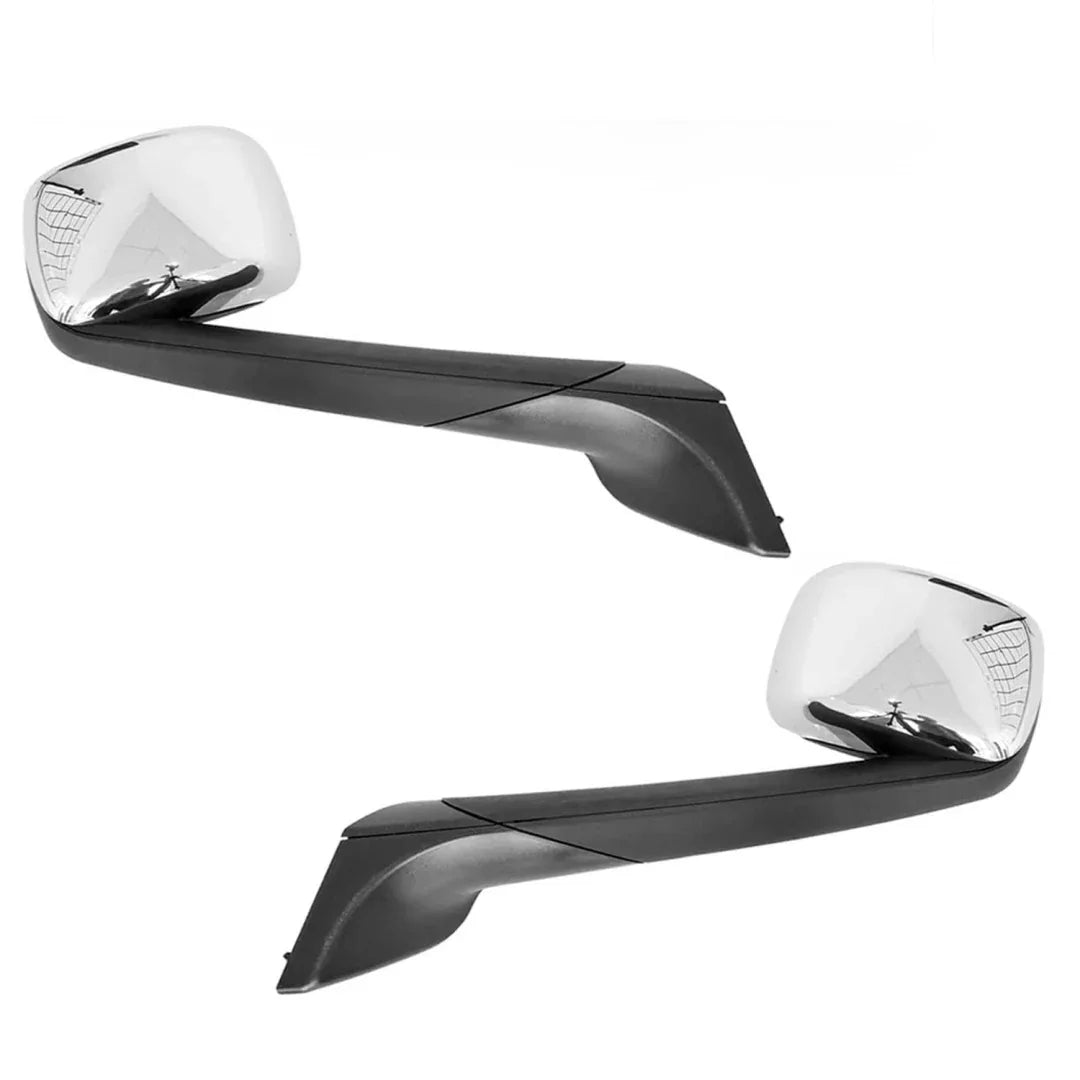 Freightliner- New Cascadia Hood Mirror Assembly Electroplated With Heating - THE MILE MAKER DRIVER SHOP