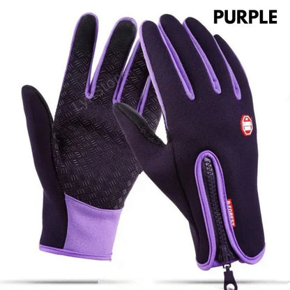 Winter Gloves Touch Screen Riding Motorcycle Sliding Waterproof Sports Gloves With Fleece - THE MILE MAKER DRIVER SHOP