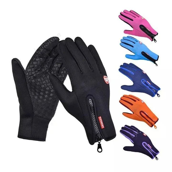 Winter Gloves Touch Screen Riding Motorcycle Sliding Waterproof Sports Gloves With Fleece - THE MILE MAKER DRIVER SHOP