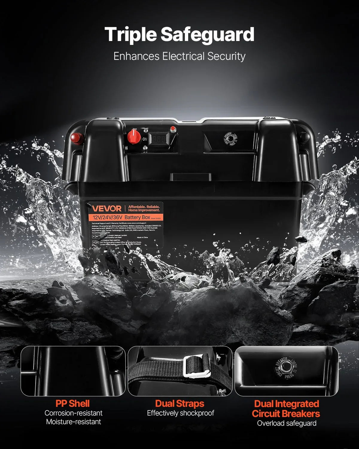 Battery Box Group 24/27 Smart Battery Box 12V/24V/36V For Trolling Motor - THE MILE MAKER DRIVER SHOP