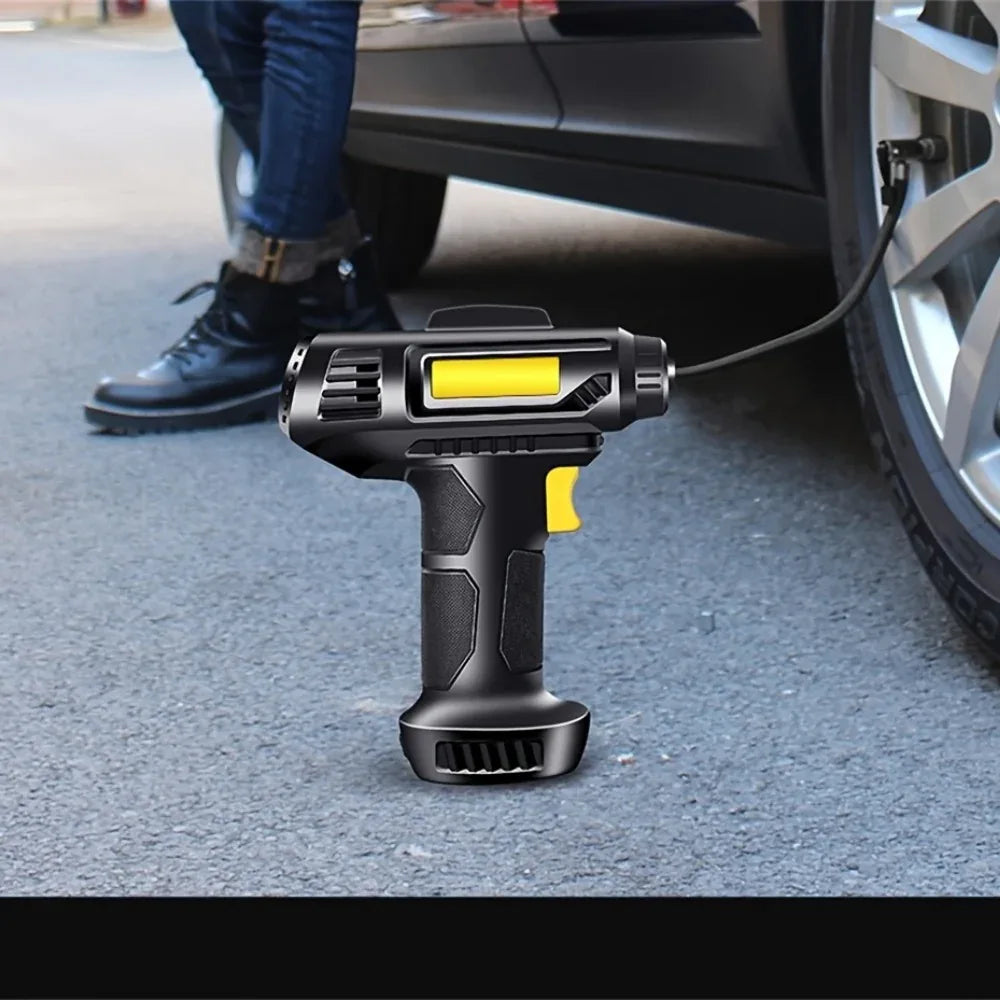 Car Tire Inflator Wireless Intelligent Digital Display Portable Handheld Car Inflator Bicycle - THE MILE MAKER DRIVER SHOP