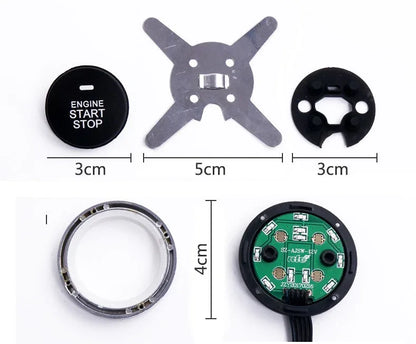 12V universal model One-key start Anti-theft alarm - THE MILE MAKER DRIVER SHOP