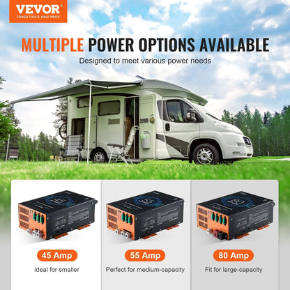 RV Converter 80 Amp 110V AC To 12V DC RV Power Converter Battery Charger - THE MILE MAKER DRIVER SHOP