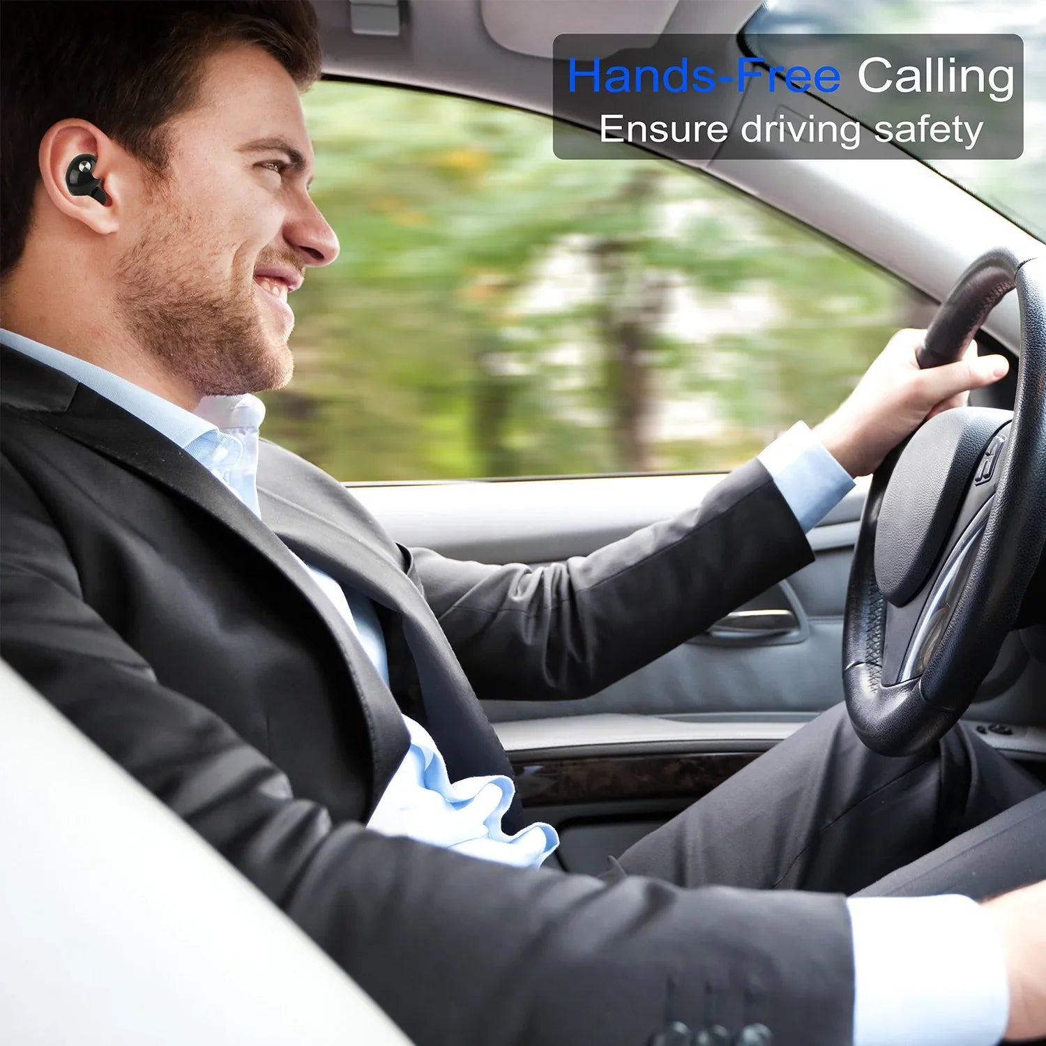 TWS True Wireless V4.2 Earbuds IPX4 In-ear Stereo Earphone Hands-free Deep Bass Earpiece With Mic Magnetic Charging Case 30Hrs Single Earbud Work Time Driving Business - THE MILE MAKER DRIVER SHOP