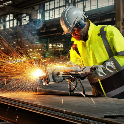 High Visibility Reflective Safety Jacket Waterproof Hoodie Yellow With Black L - THE MILE MAKER DRIVER SHOP