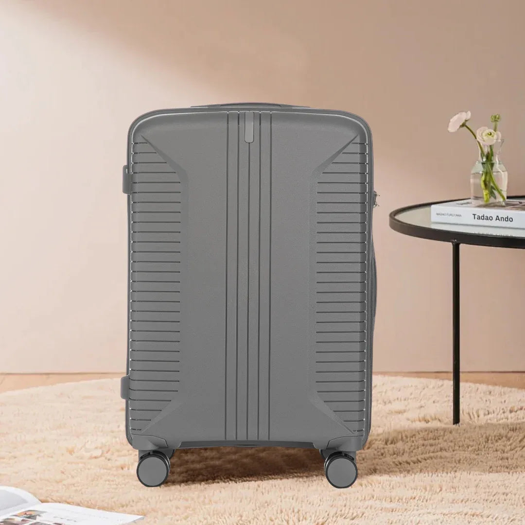 20 24 28 3 Pcs Set In PP Spinner Wheel Luggage, Carry On Suitcase, Matching Color, Combination Lock - THE MILE MAKER DRIVER SHOP