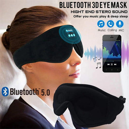 Wireless Call Stereo Music Blackout Sleep Eye Mask - THE MILE MAKER DRIVER SHOP