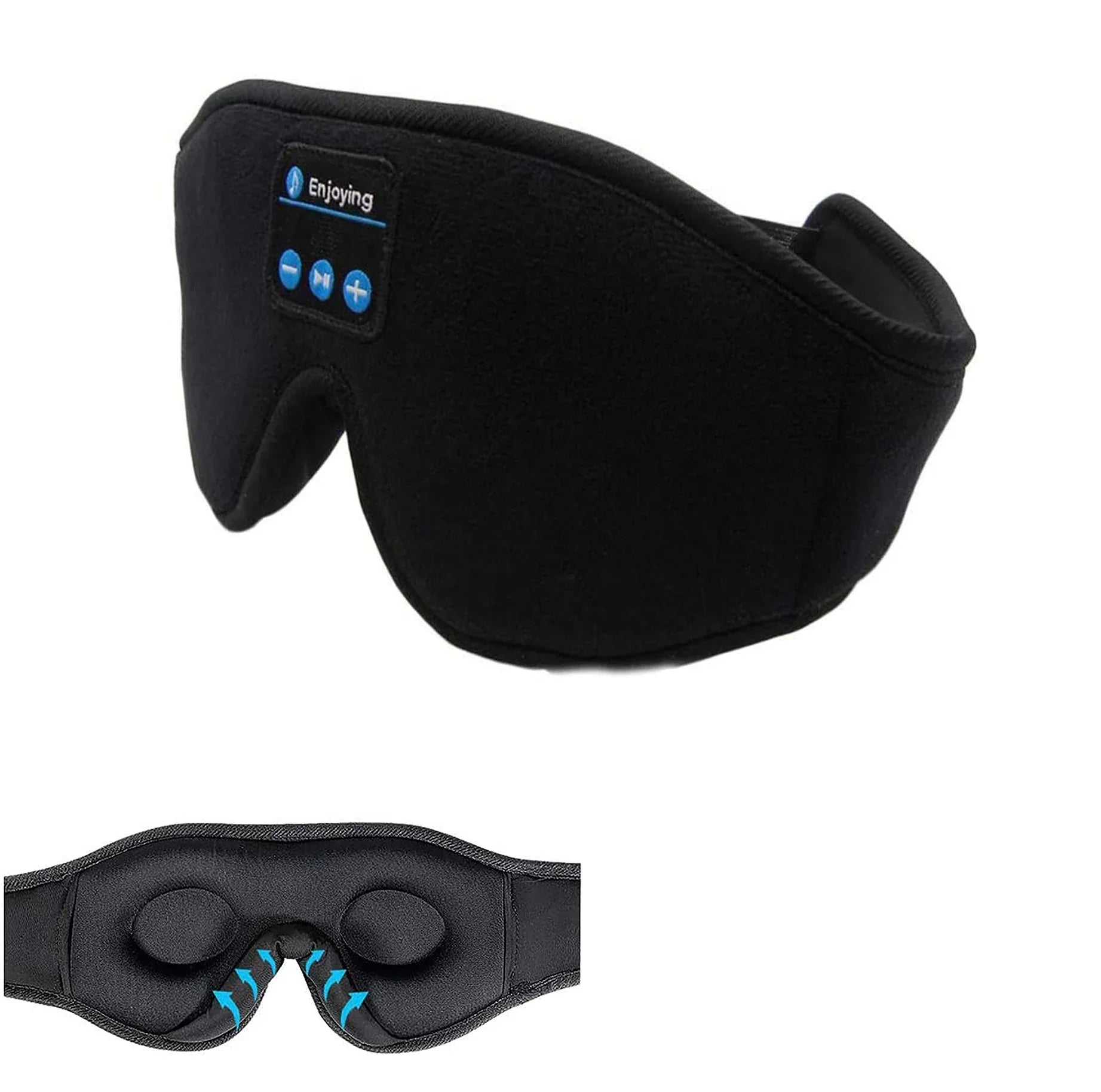 Wireless Call Stereo Music Blackout Sleep Eye Mask - THE MILE MAKER DRIVER SHOP