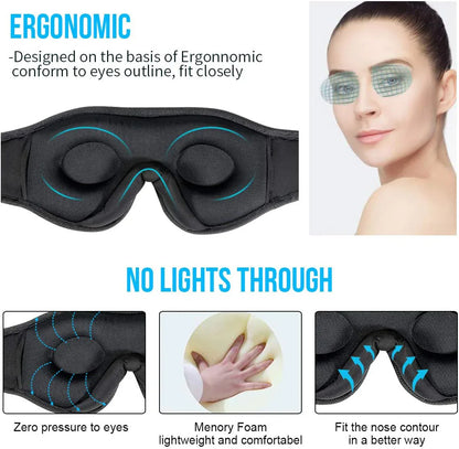 Wireless Call Stereo Music Blackout Sleep Eye Mask - THE MILE MAKER DRIVER SHOP