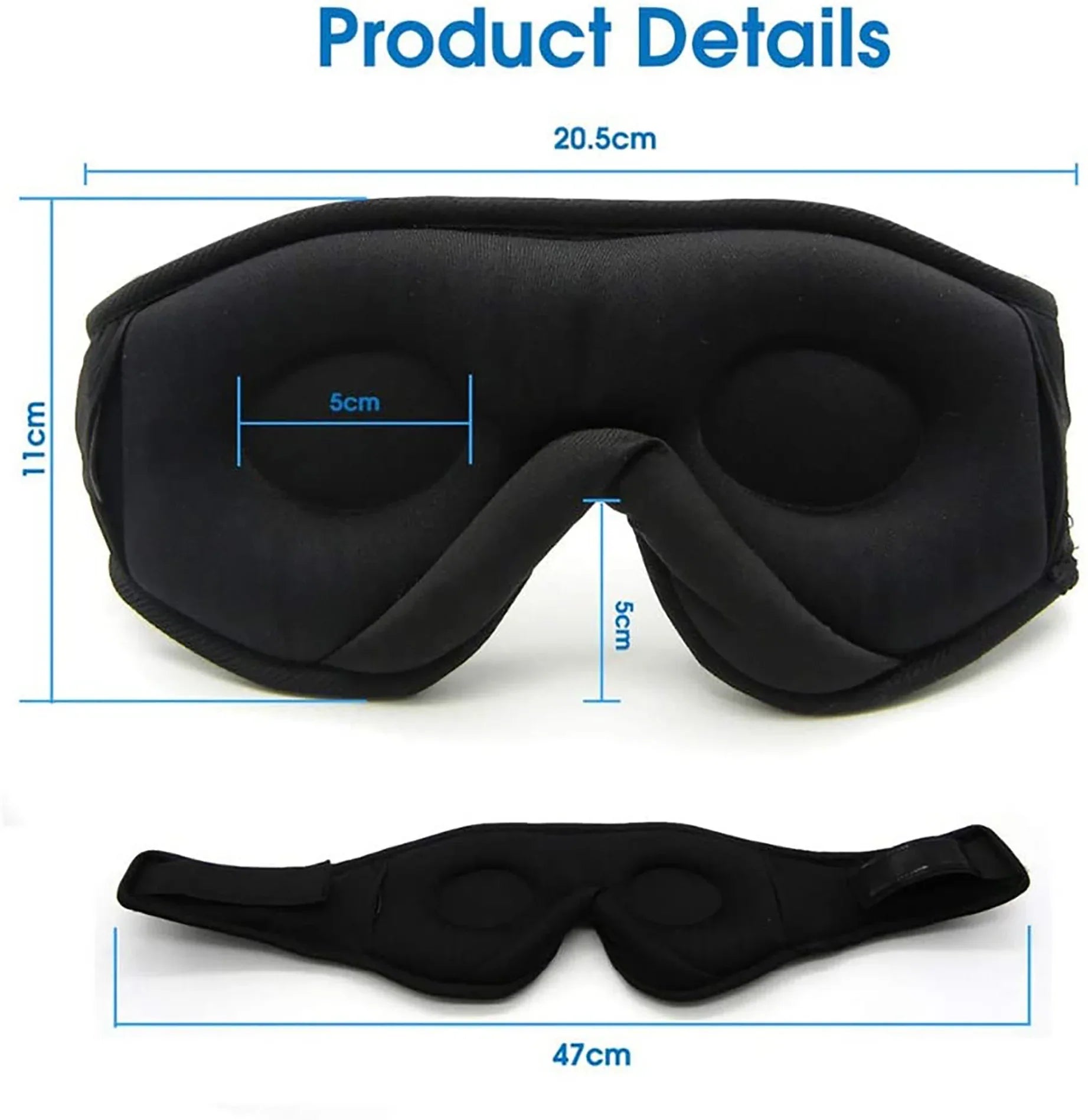 Wireless Call Stereo Music Blackout Sleep Eye Mask - THE MILE MAKER DRIVER SHOP