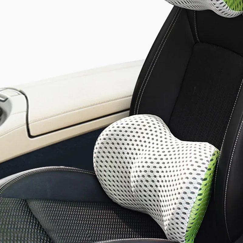 Memory Foam Car Headrest Lumbar Support Set - THE MILE MAKER DRIVER SHOP