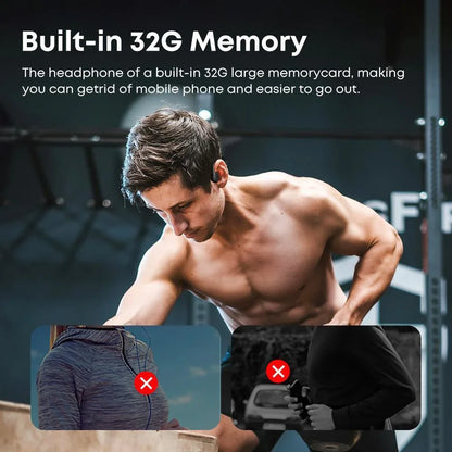 IPX8 Waterproof Headphones, Swimming-specific Bluetooth Headphones, Sports Wireless Earbuds With 32G TF Card, Stereo Bone Conduction Headphones - THE MILE MAKER DRIVER SHOP