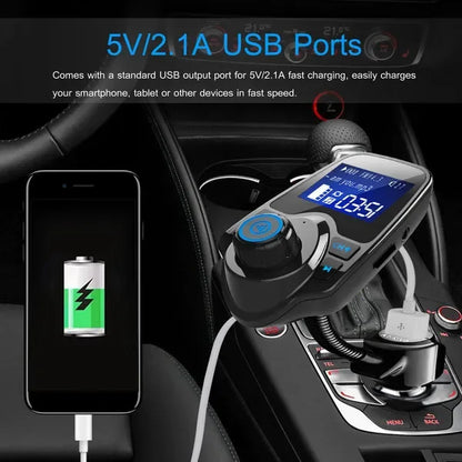 Car Wireless FM Transmitter Fast USB Charge Hands-free Call Car MP3 Player AUX Input - THE MILE MAKER DRIVER SHOP