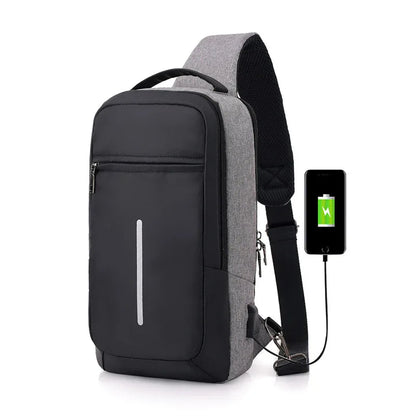 Anti-theft USB charging chest bag with you - THE MILE MAKER DRIVER SHOP