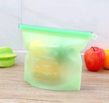 Silicone fresh-keeping bag vacuum sealed bag food storage bag refrigerator food fruit storage bag - THE MILE MAKER DRIVER SHOP