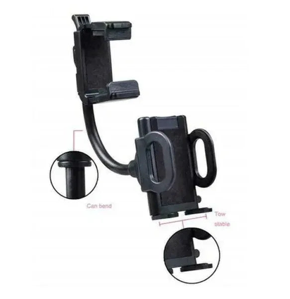Universal Car Rearview Mirror Mount Stand Holder Cradle For Cell Phone GPS - THE MILE MAKER DRIVER SHOP