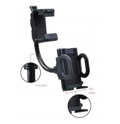 Universal Car Rearview Mirror Mount Stand Holder Cradle For Cell Phone GPS - THE MILE MAKER DRIVER SHOP