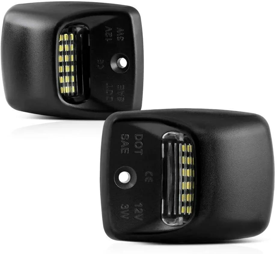 White LED Tag License Plate Light Bulbs Assembly Kit - THE MILE MAKER DRIVER SHOP