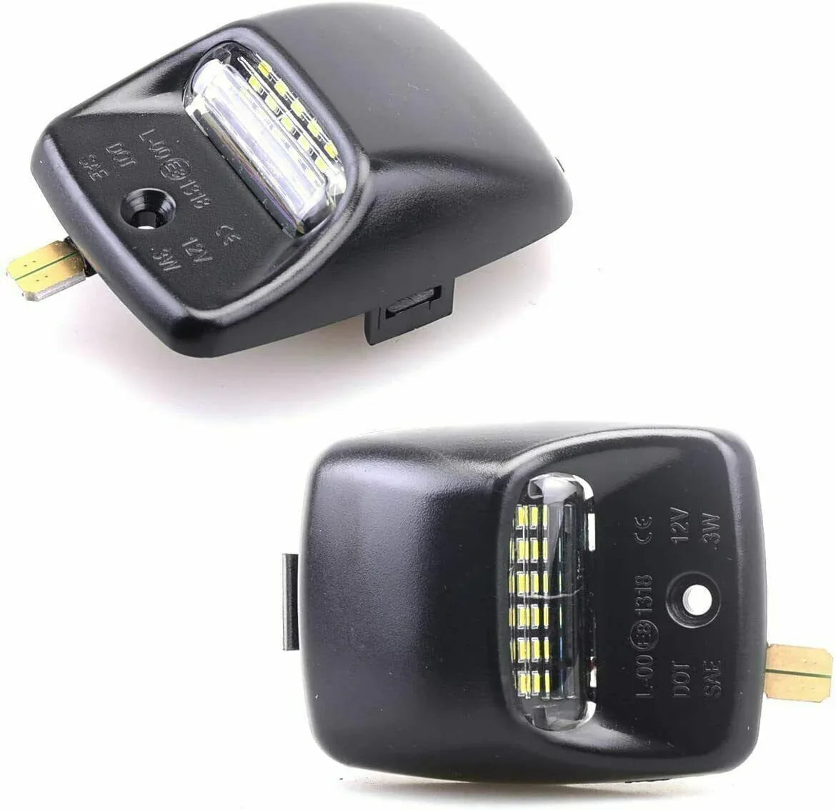 White LED Tag License Plate Light Bulbs Assembly Kit - THE MILE MAKER DRIVER SHOP