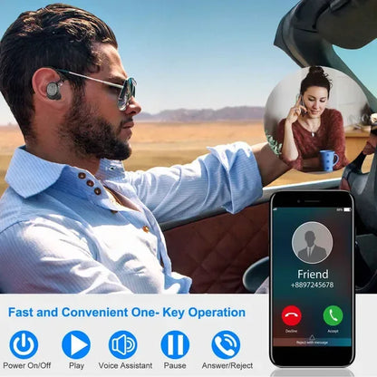 TWS Wireless 5.0 Earbuds IPX4 Touch In-Ear Stereo Earphone Noise Canceling Earpieces 32.8 Ft Transmission Range - THE MILE MAKER DRIVER SHOP