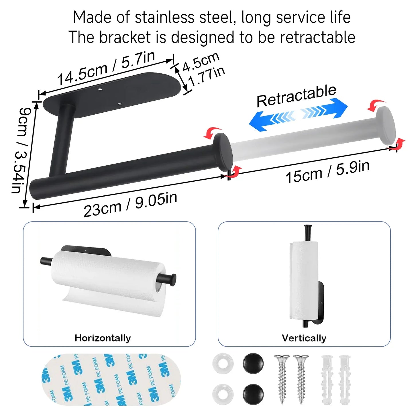 Multi Functional Extendable Tissue Holder - THE MILE MAKER DRIVER SHOP