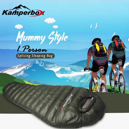 Kamperbox Outdoor Down Sleeping Bag Winter Warm And Waterproof Outdoor Sleeping Bag Camping Tourism Down Sleeping Bag - THE MILE MAKER DRIVER SHOP